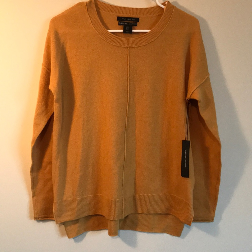 Tahari pure luxe 100% cashmere NWT size small